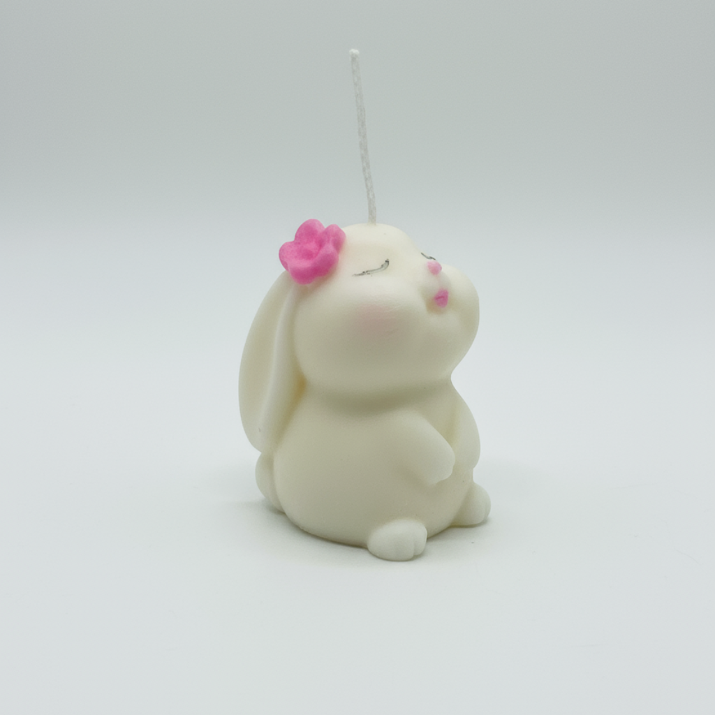 Detalle Bautizo, Comunión, Baby Shower - Vela Conejita