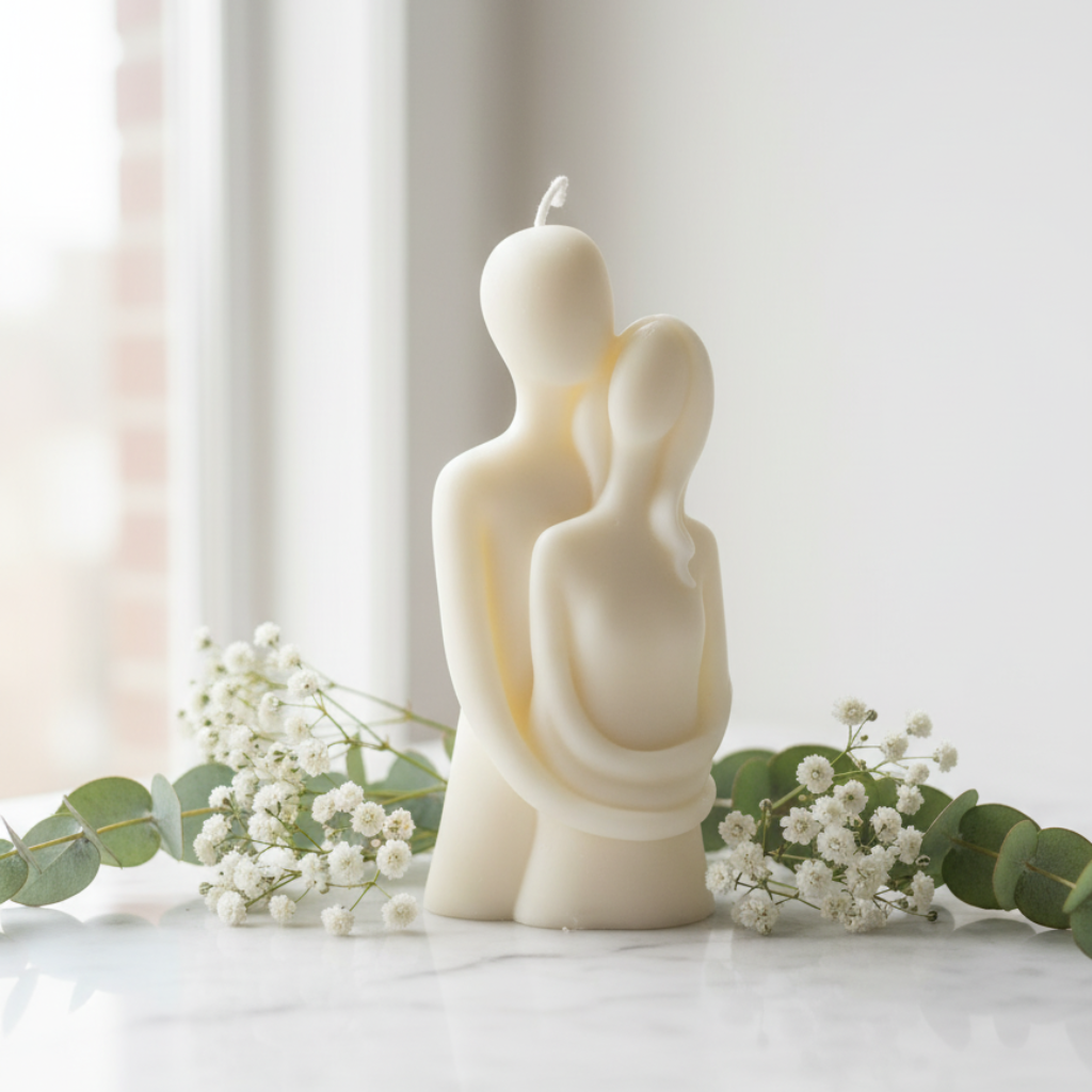 Vela Decorativa Pareja Abrazo - Amor Eterno