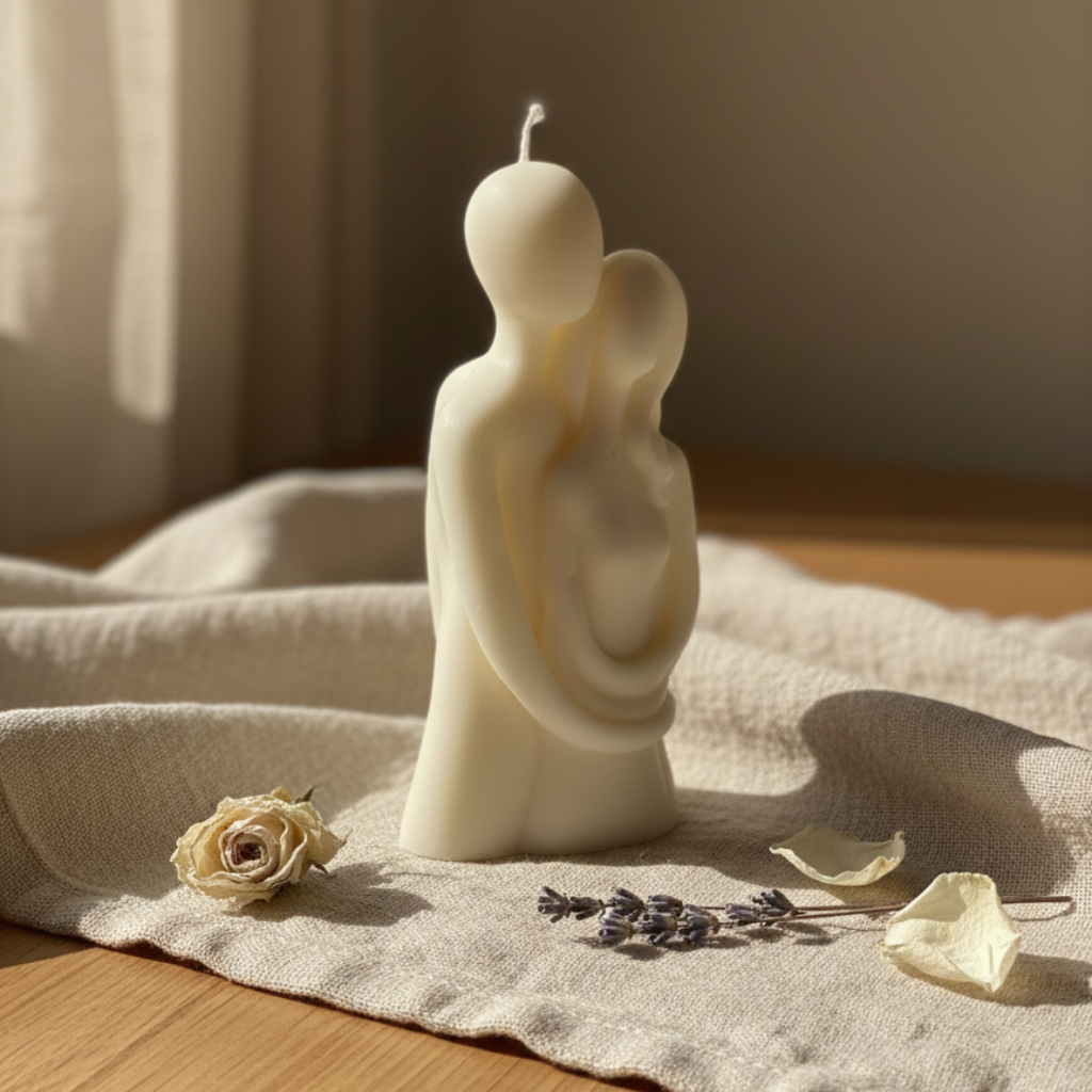 Vela Decorativa Pareja Abrazo - Amor Eterno