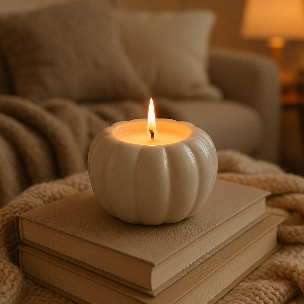 Vela Aromática Calabaza Blanca - Pequeña
