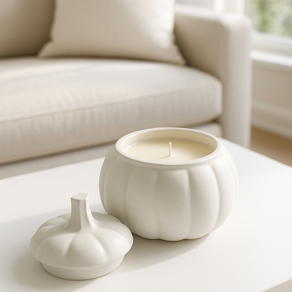 Vela Aromática Calabaza Blanca - Pequeña