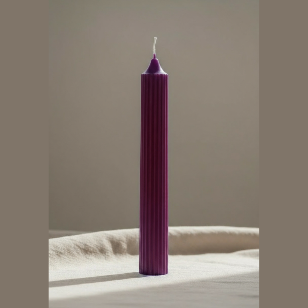 Vela Mística Morada 18,5cm - Chakra Tercer Ojo | ArteLabella