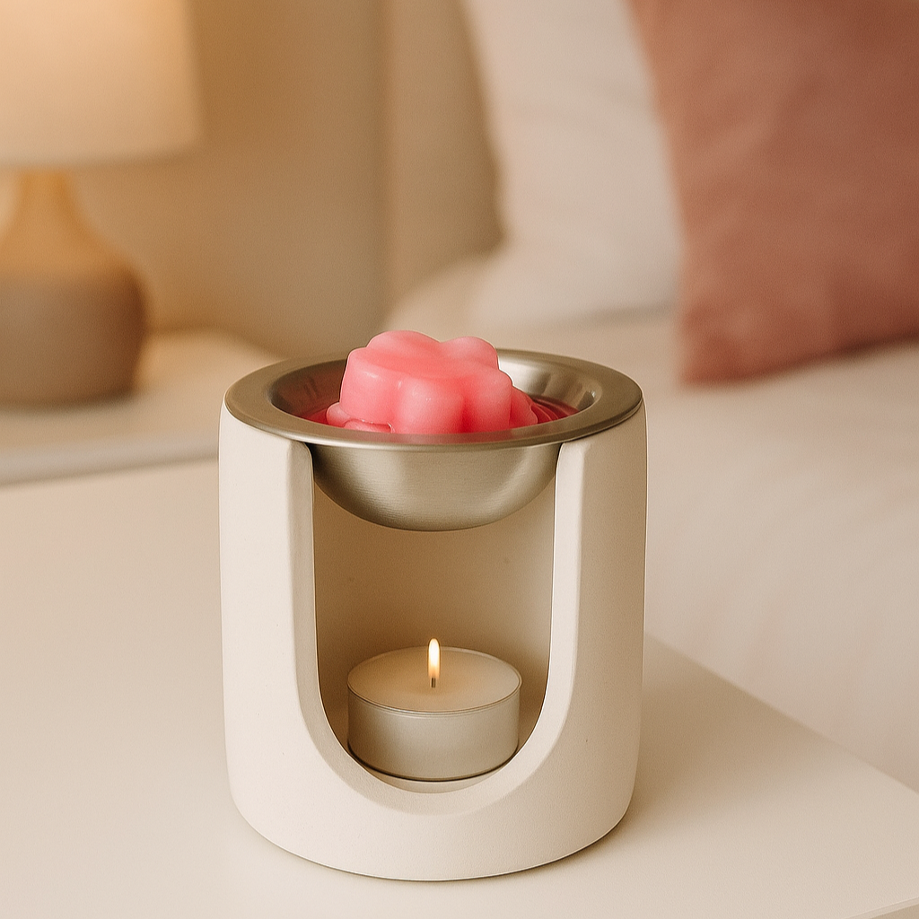 Quemador Wax Melts Moderno Blanco