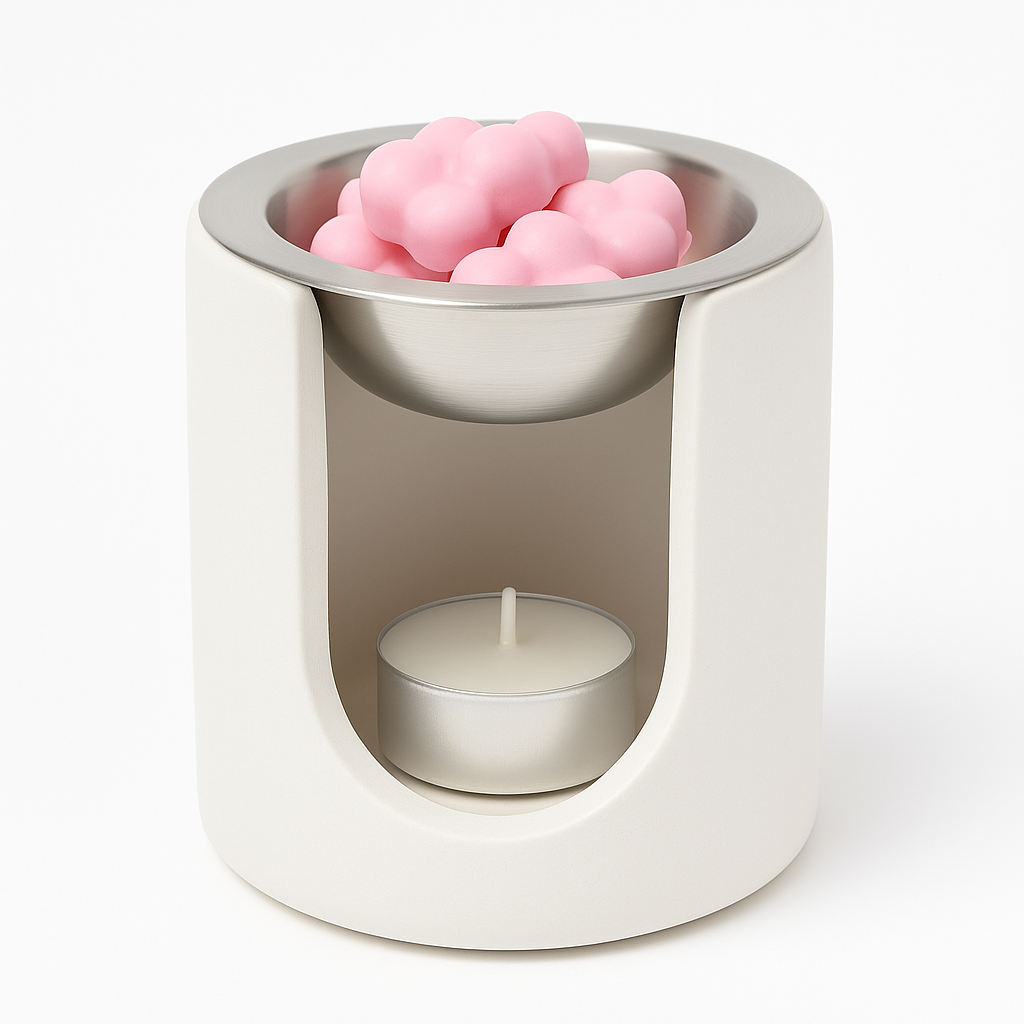 Quemador Wax Melts Moderno Blanco