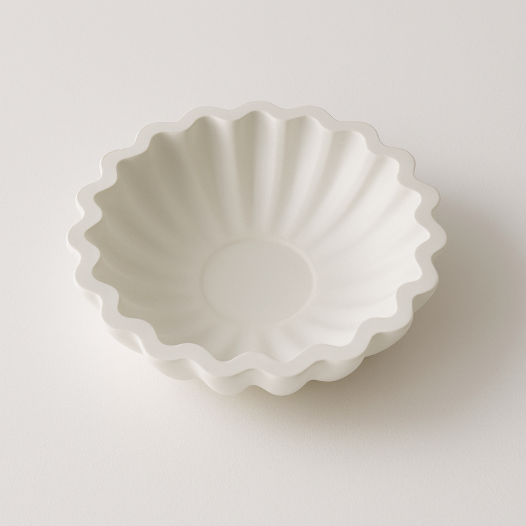 Cuenco Concha Marina Decorativo Blanco