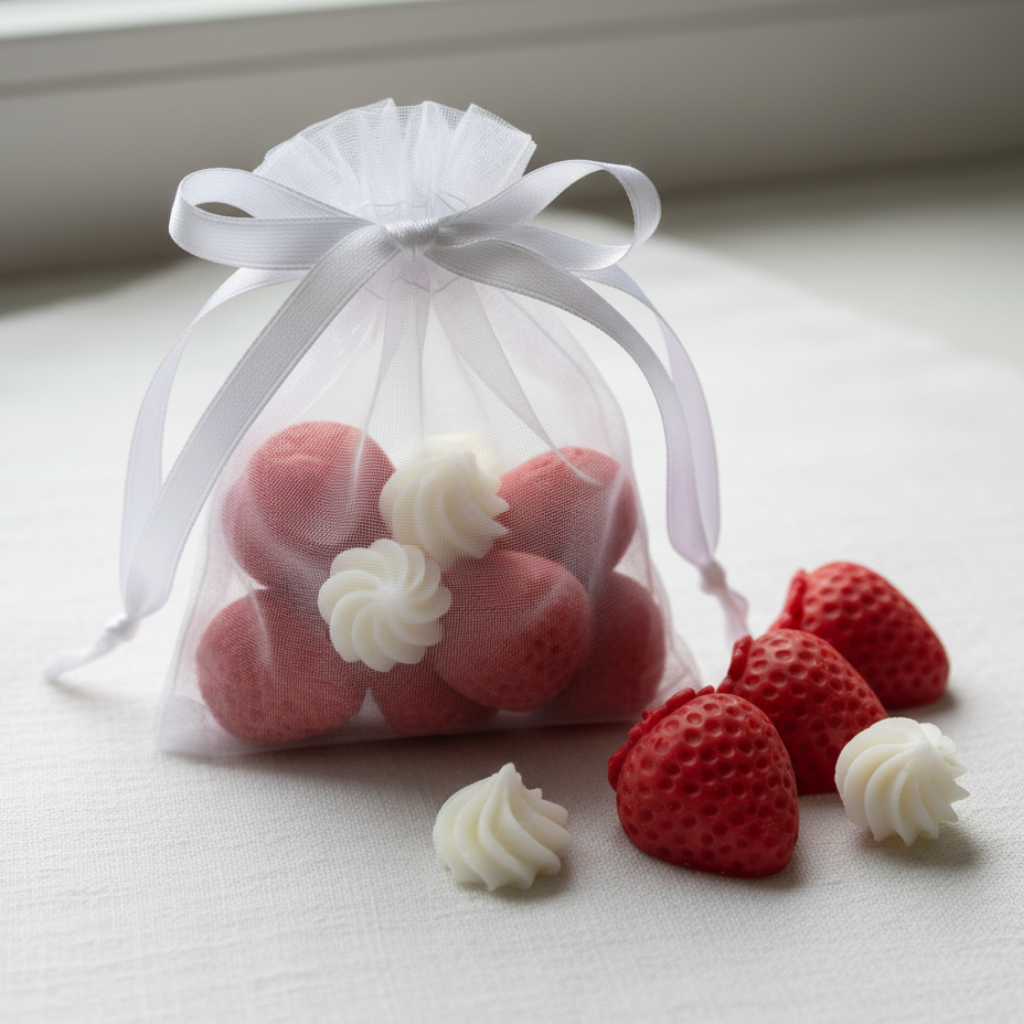 Wax Melts Fresa y Nata - Aroma Dulce (+ 100 horas)