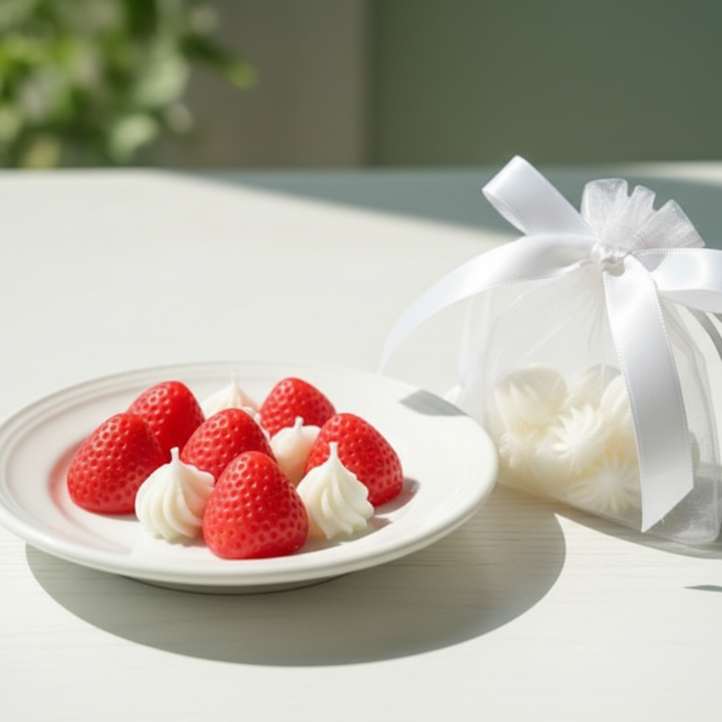 Wax Melts Fresa y Nata - Aroma Dulce (+ 100 horas)