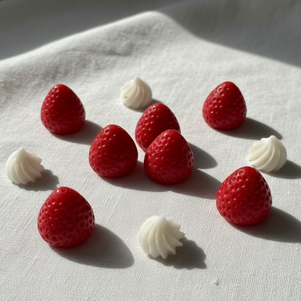 Wax Melts Fresa y Nata - Aroma Dulce (+ 100 horas)