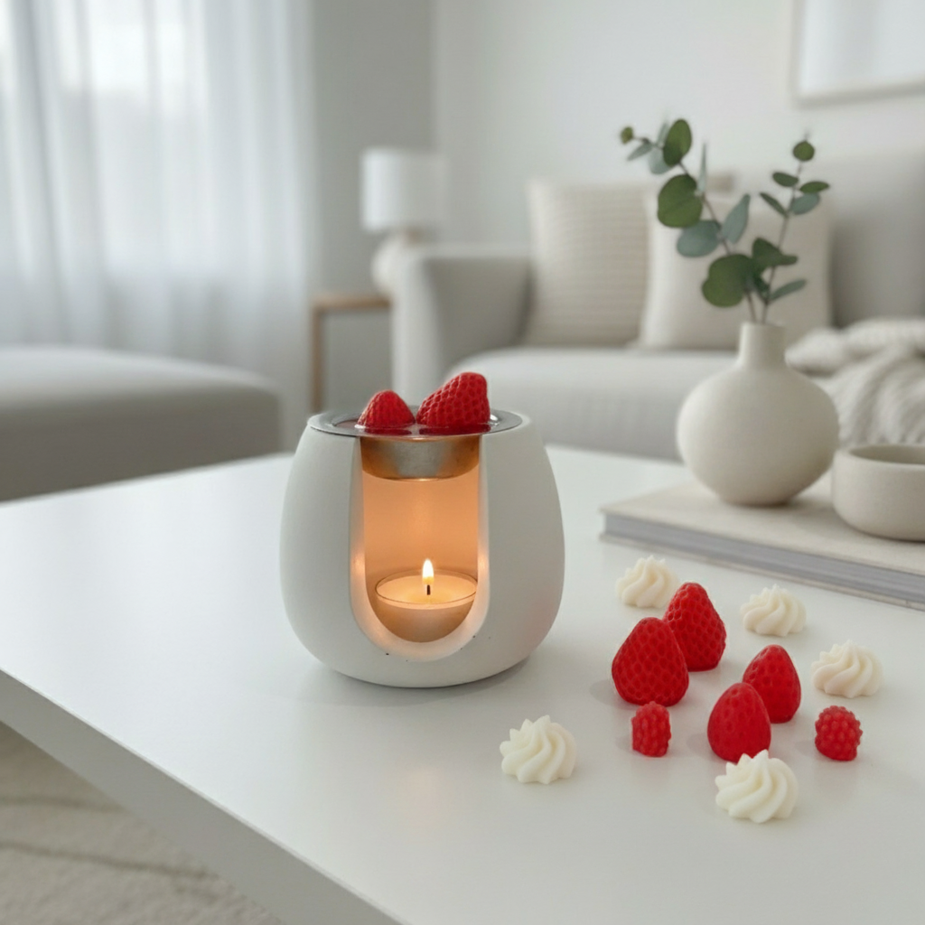 Wax Melts Fresa y Nata - Aroma Dulce (+ 100 horas)