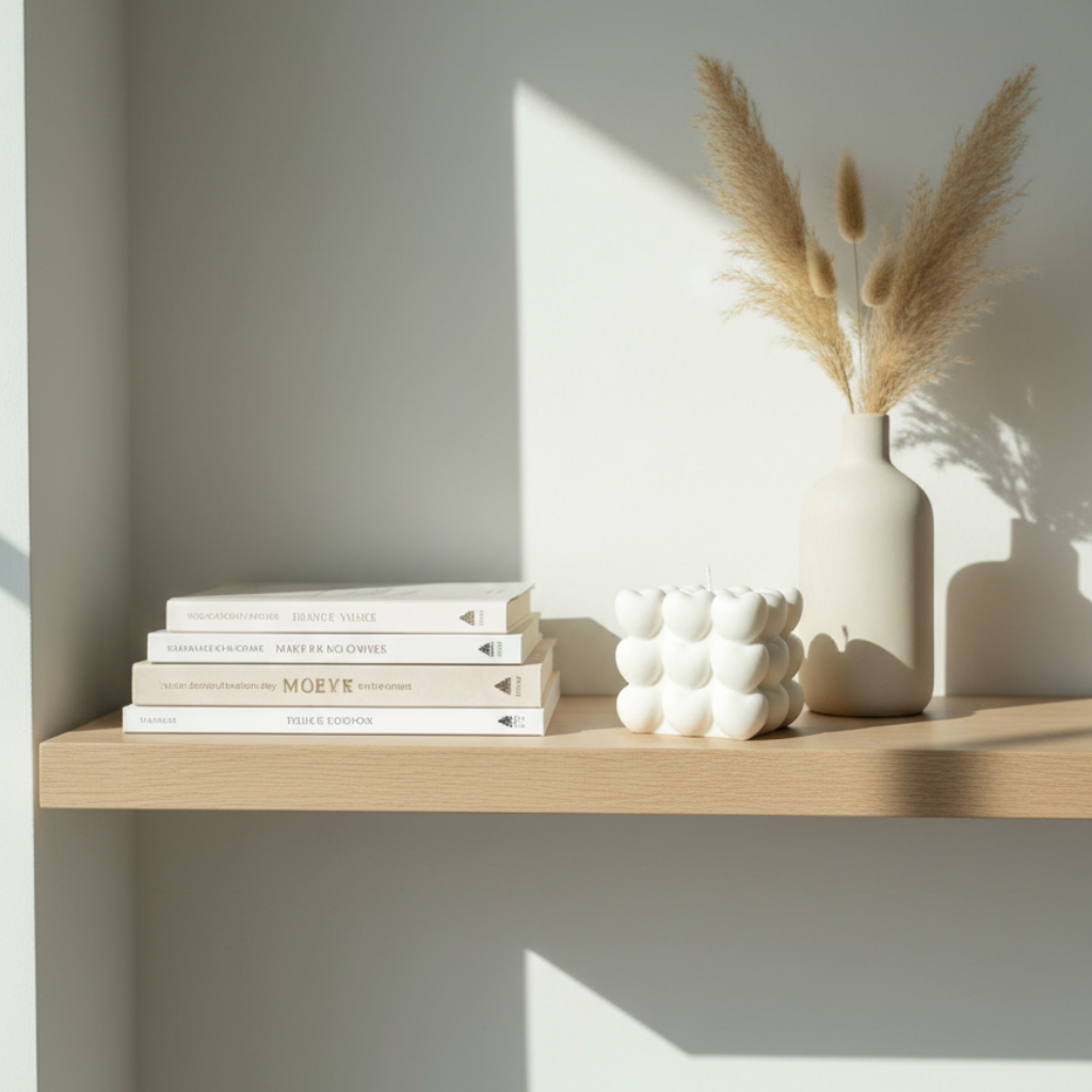 Cubo Decorativo Corazones - Escultura Romántica