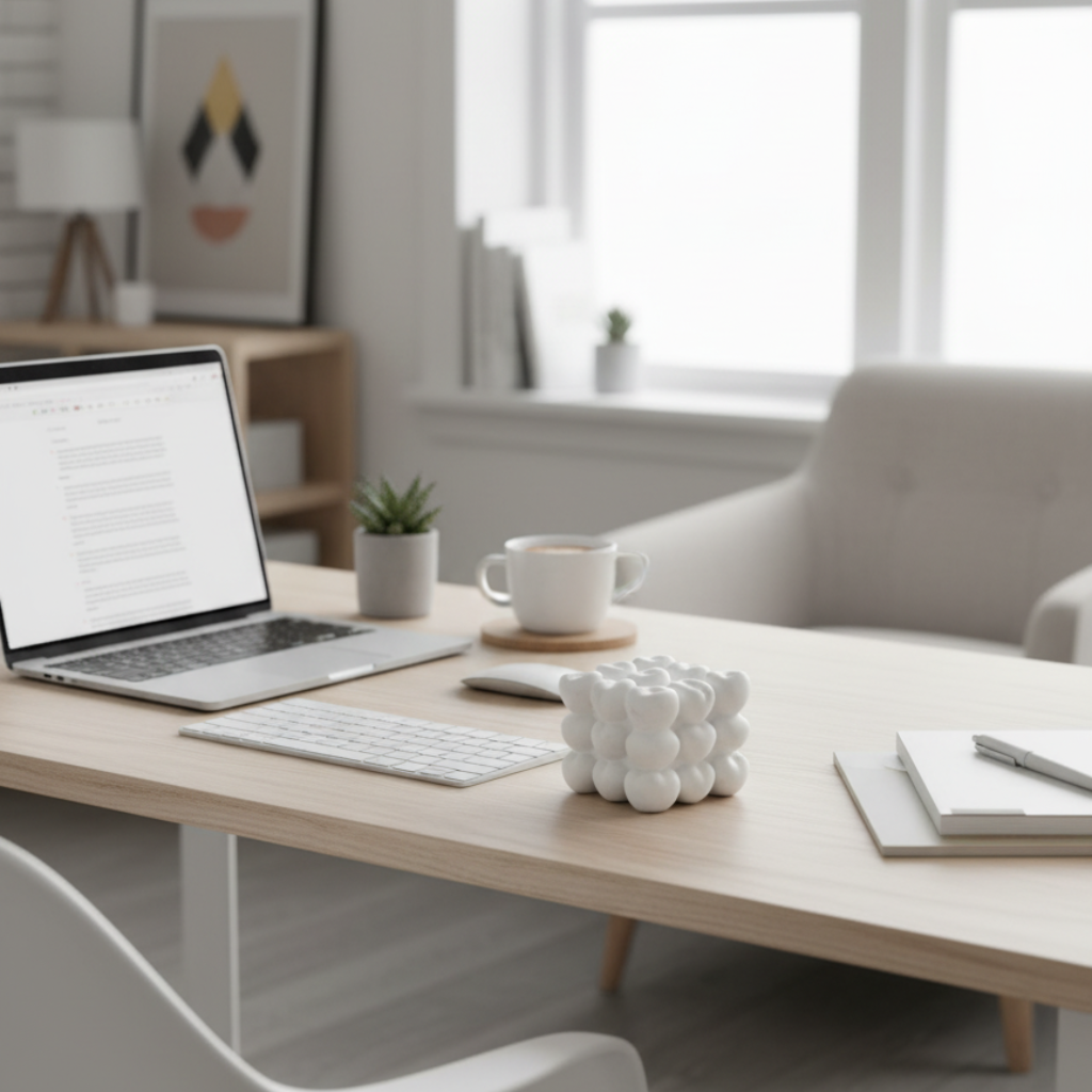 Cubo Decorativo Corazones - Escultura Romántica