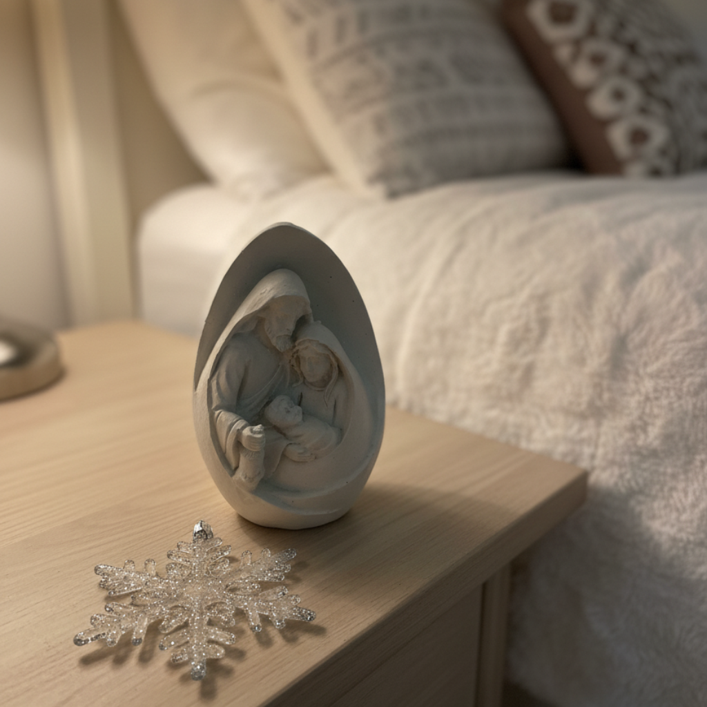 Belén Sagrada Familia Huevo - Decoración Navideña Mini