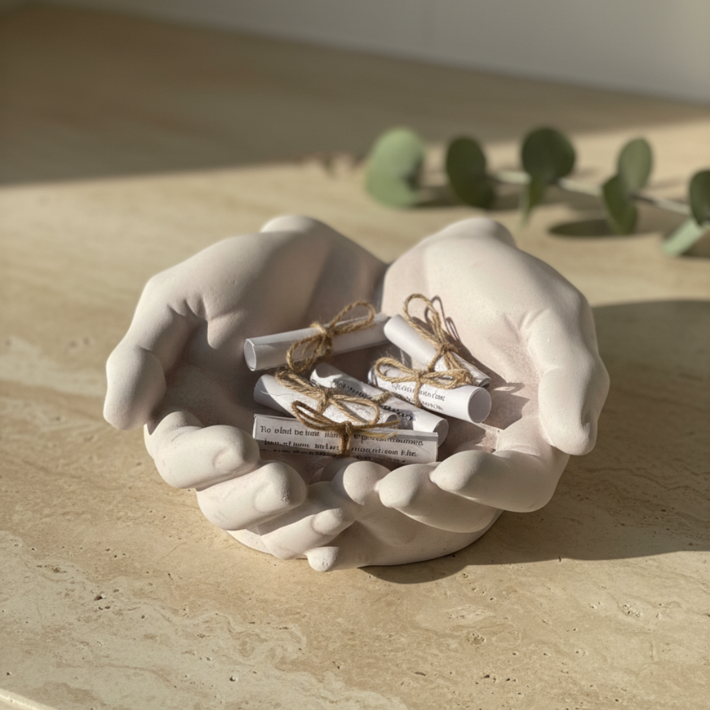 Manos Escultóricas - Bandeja Decorativa