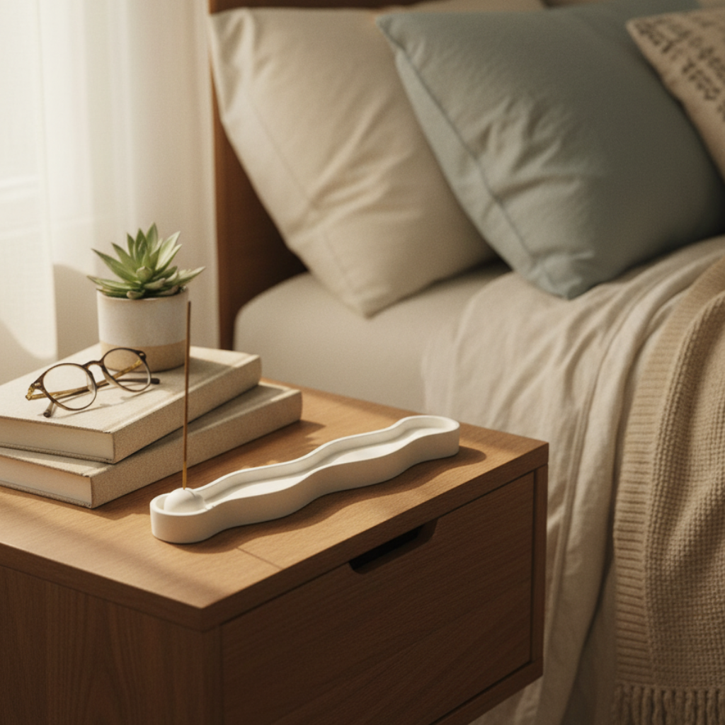 Portaincienso Curvo - Diseño Orgánico