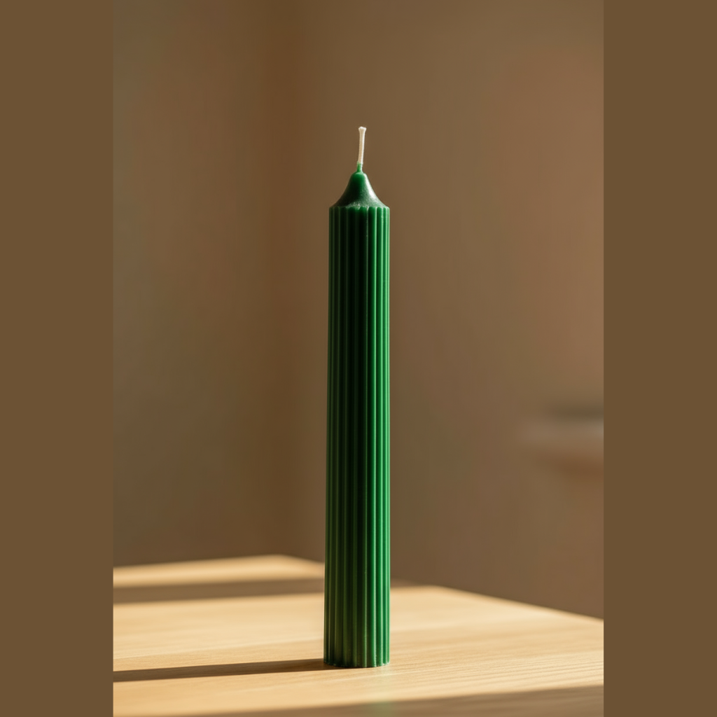 Vela Mística Verde 18,5cm - Chakra Corazón | ArteLabella