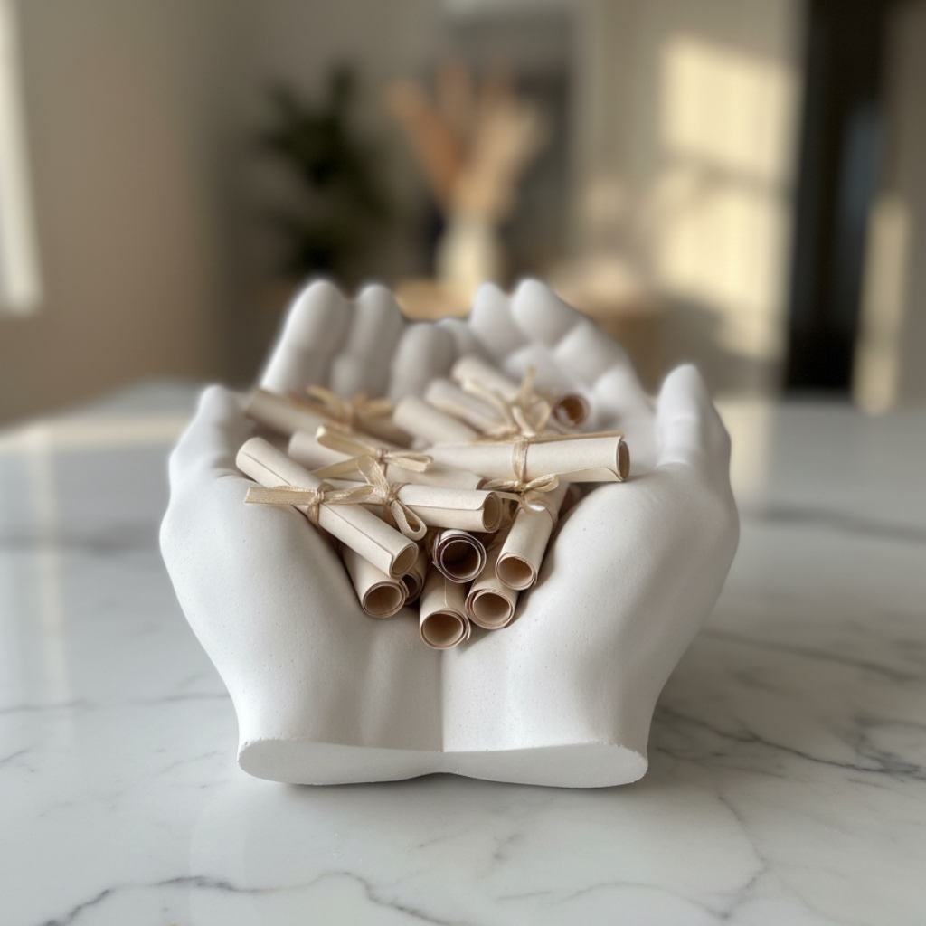 Manos Escultóricas - Bandeja Decorativa