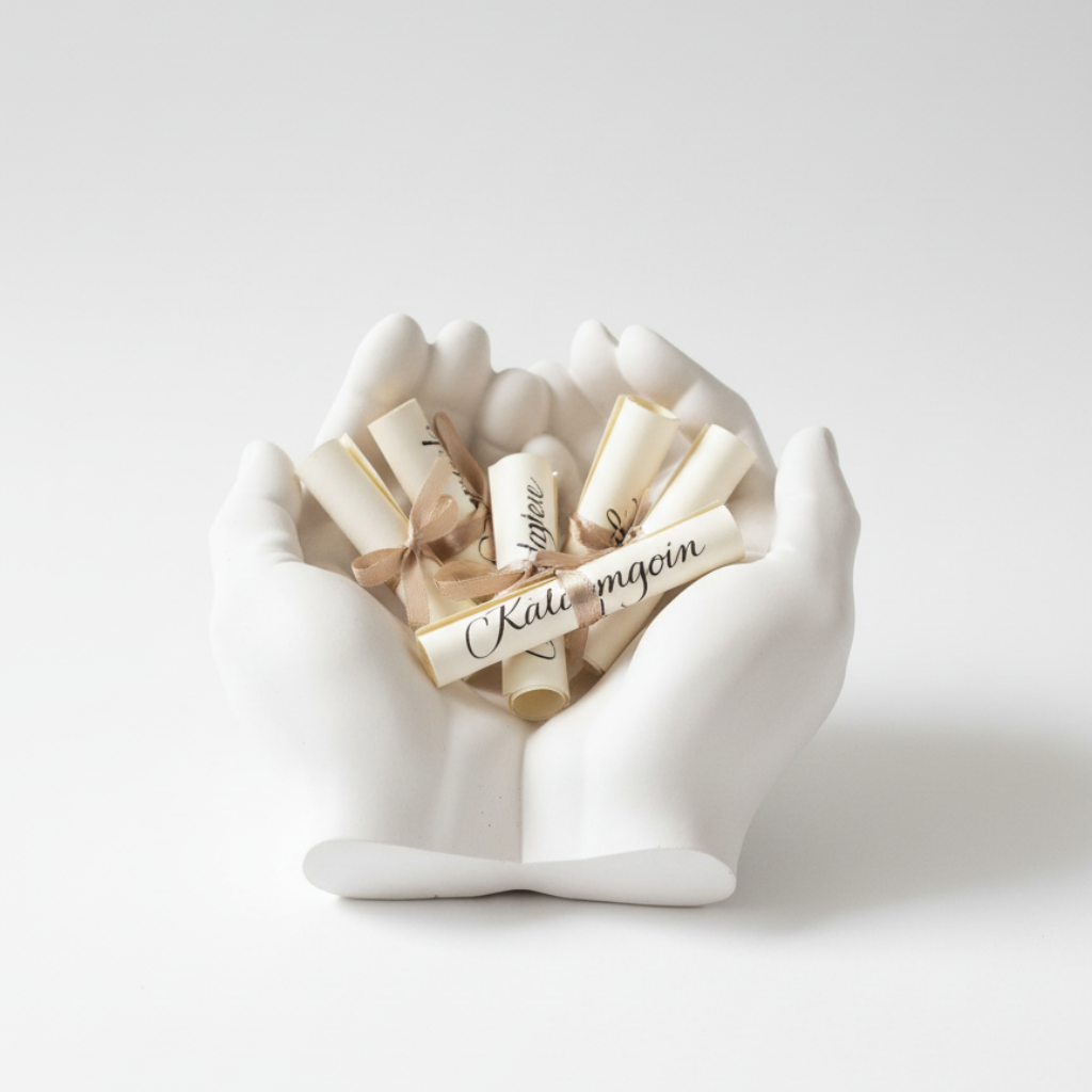 Manos Escultóricas - Bandeja Decorativa