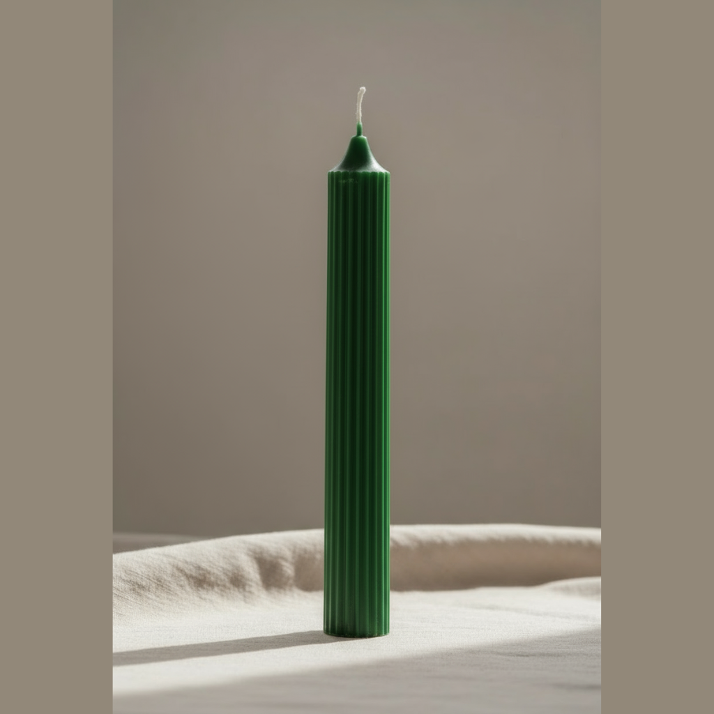 Vela Mística Verde 18,5cm - Chakra Corazón | ArteLabella