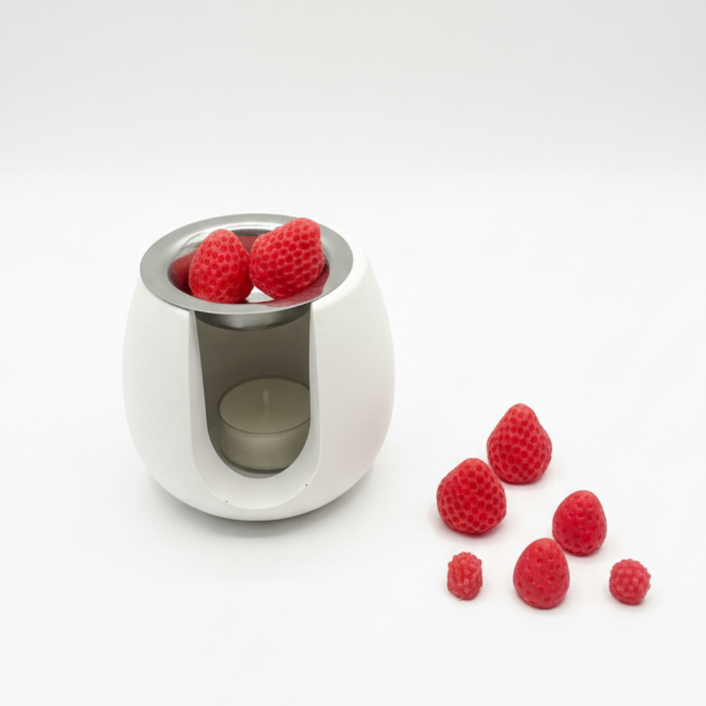 Quemador Wax Melts Ovalado Grande Blanco