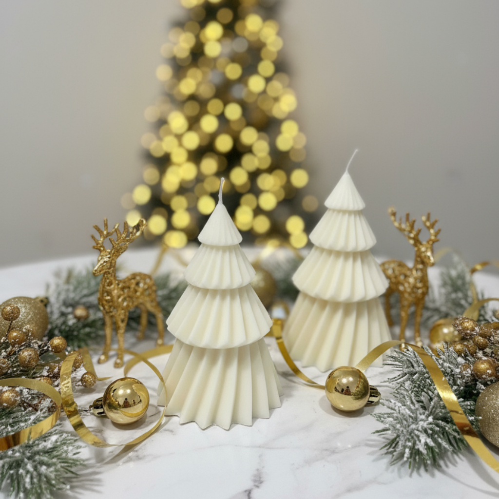 Velas Decorativas Árbol de Navidad - Set de 2