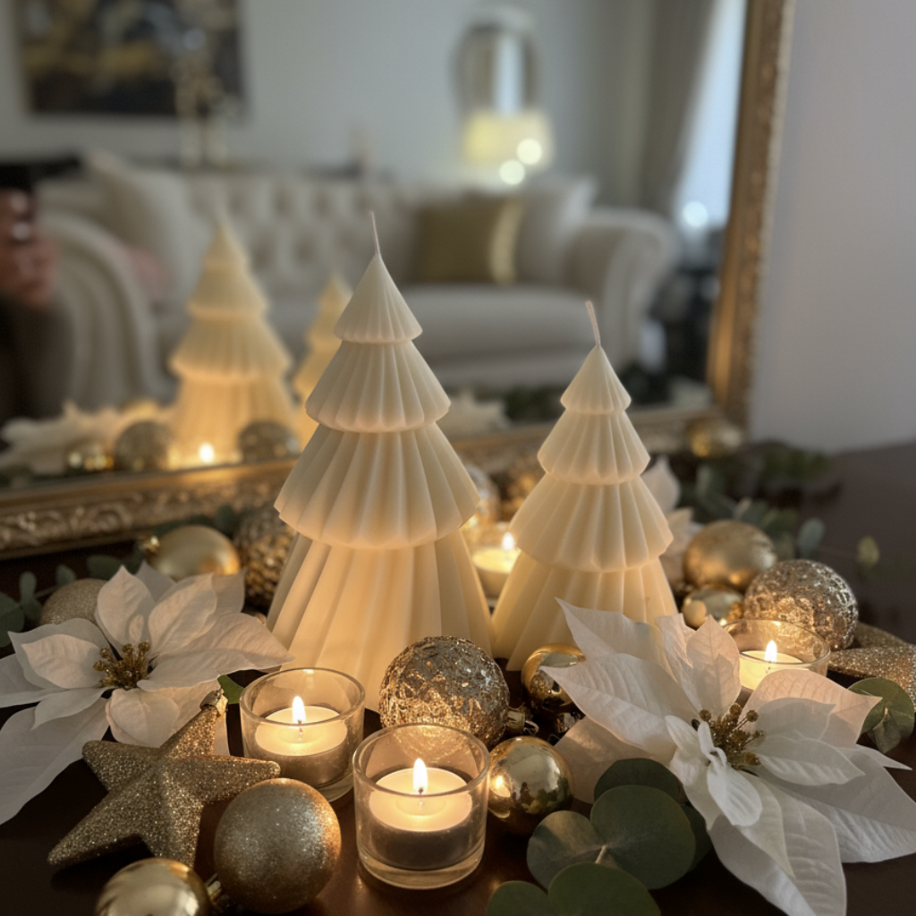 Velas Decorativas Árbol de Navidad - Set de 2