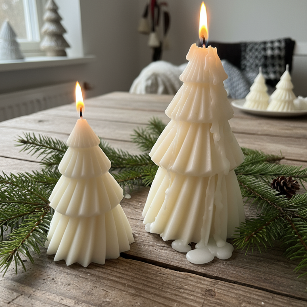 Velas Decorativas Árbol de Navidad - Set de 2