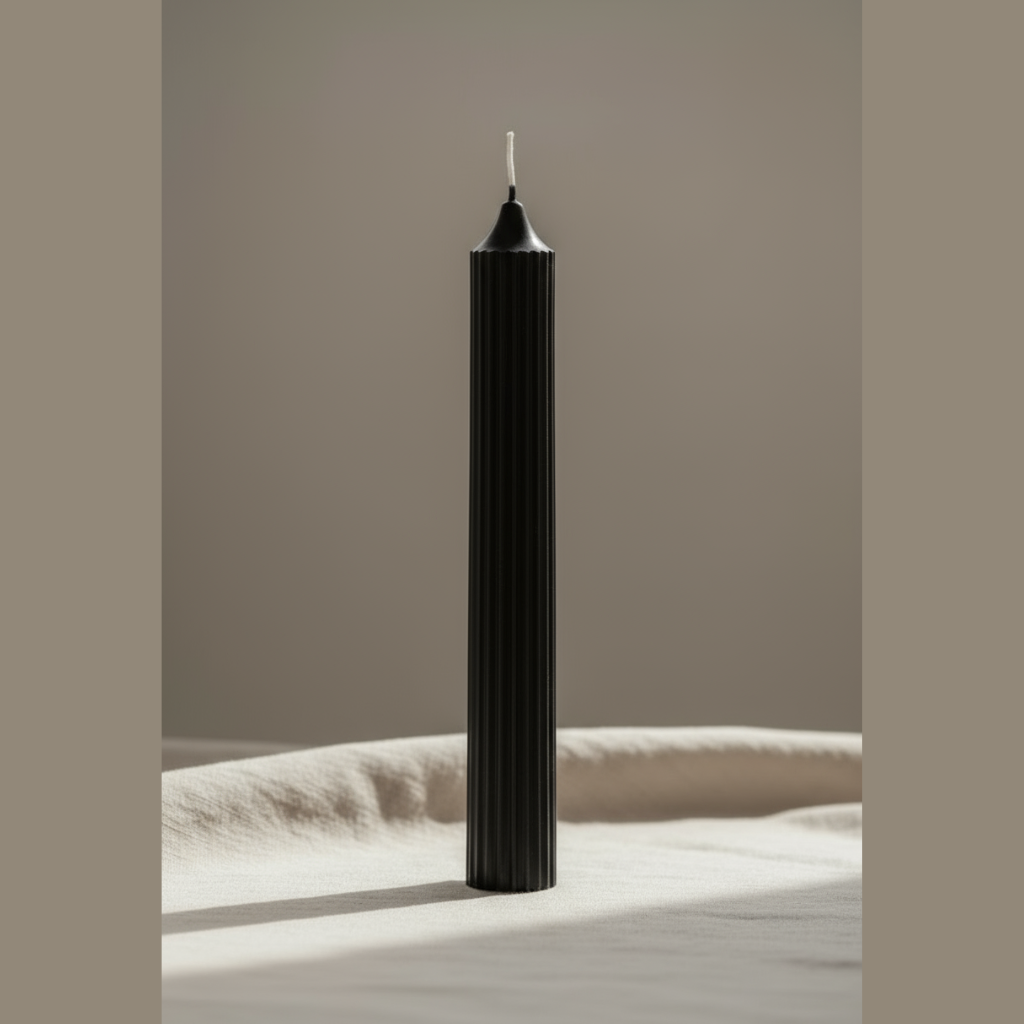 Vela Mística Negra 18,5cm - Protección y Limpieza | ArteLabella