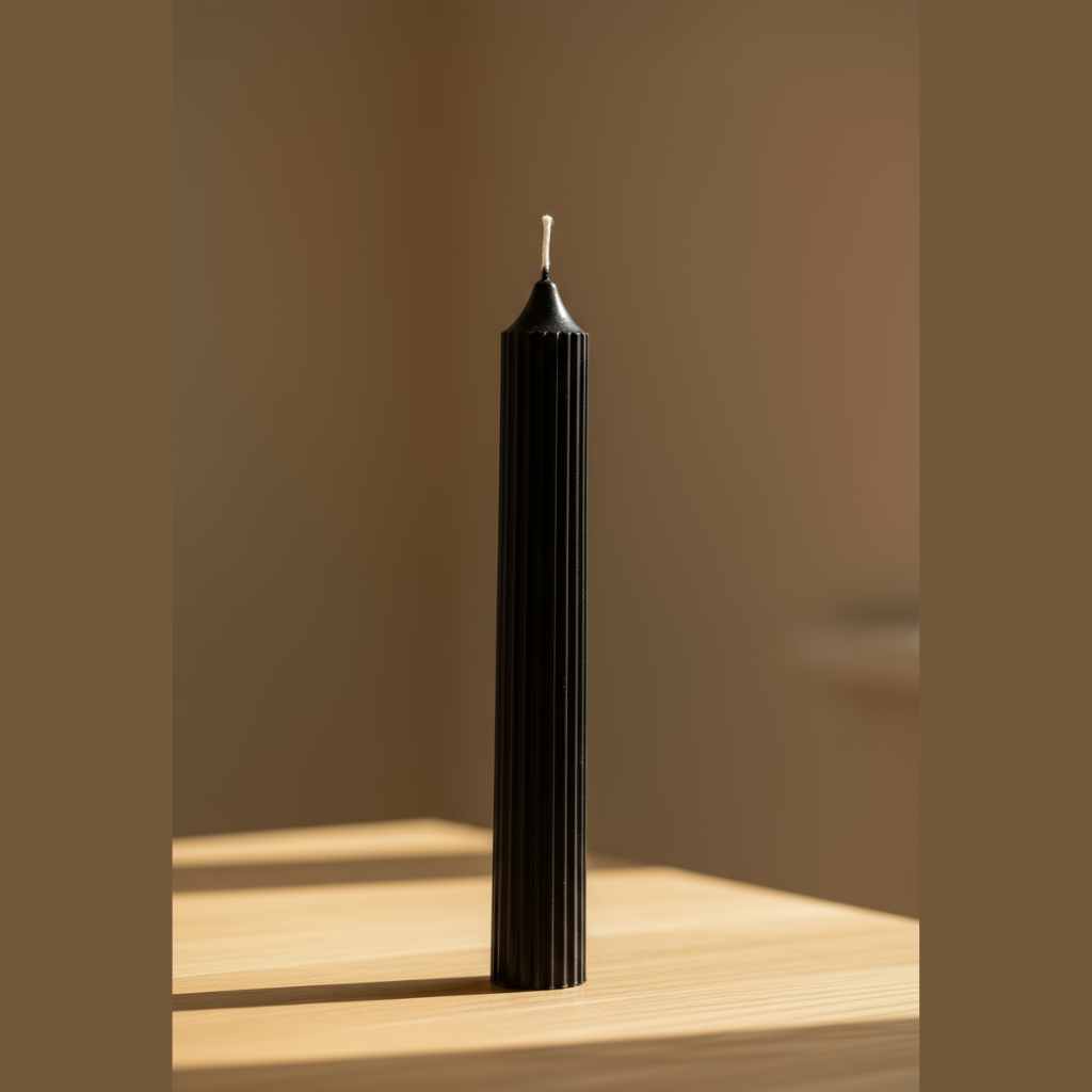 Vela Mística Negra 18,5cm - Protección y Limpieza | ArteLabella