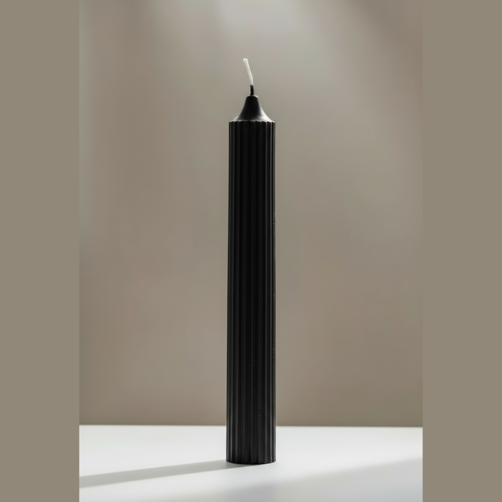 Vela Mística Negra 18,5cm - Protección y Limpieza | ArteLabella