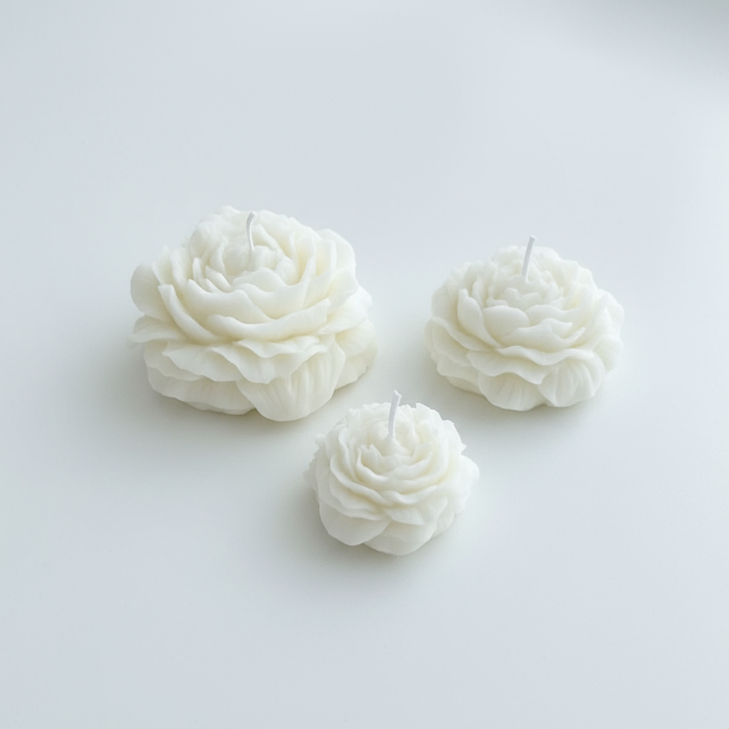 Trío de Rosas - Velas Decorativas Artesanales