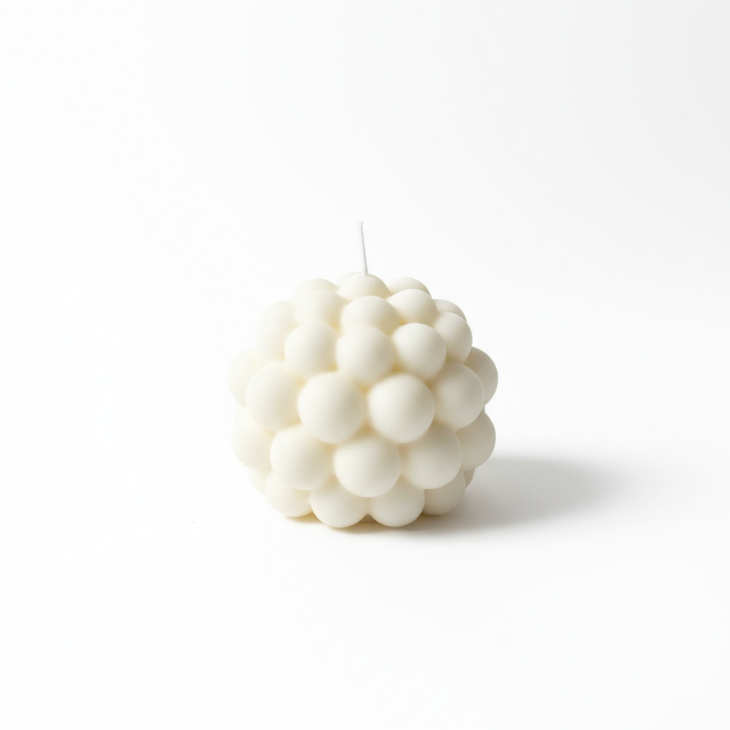 Vela Decorativa Esfera Bubble - Sin Aroma