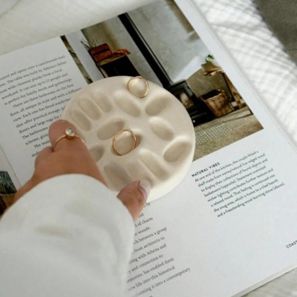 Bandeja Organizadora de Joyas - Joyero Decorativo Blanco