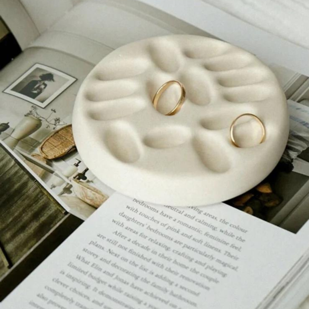 Bandeja Organizadora de Joyas - Joyero Decorativo Blanco