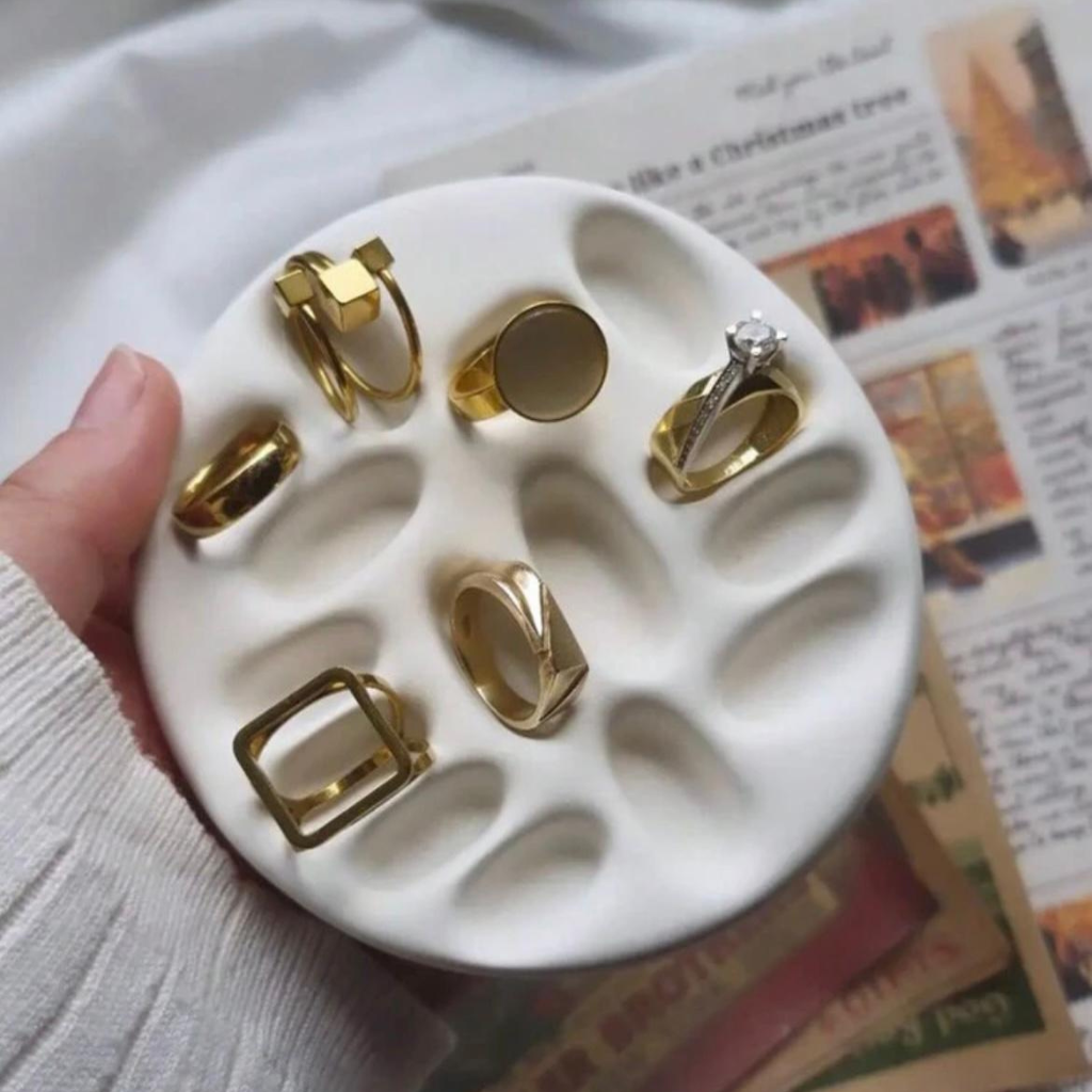 Bandeja Organizadora de Joyas - Joyero Decorativo Blanco