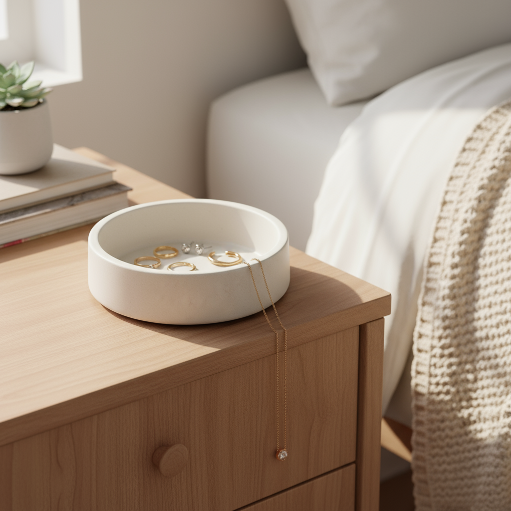 Cuenco Decorativo Minimalista Blanco