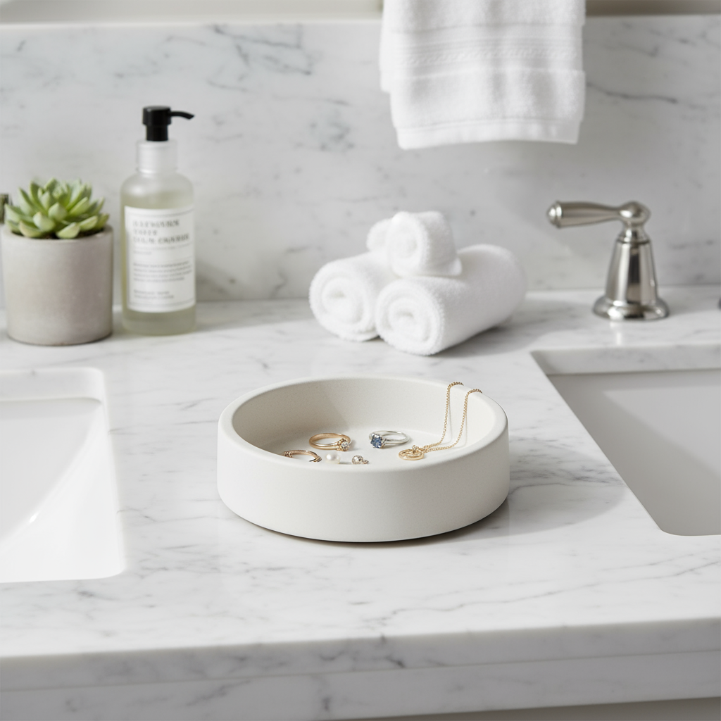 Cuenco Decorativo Minimalista Blanco