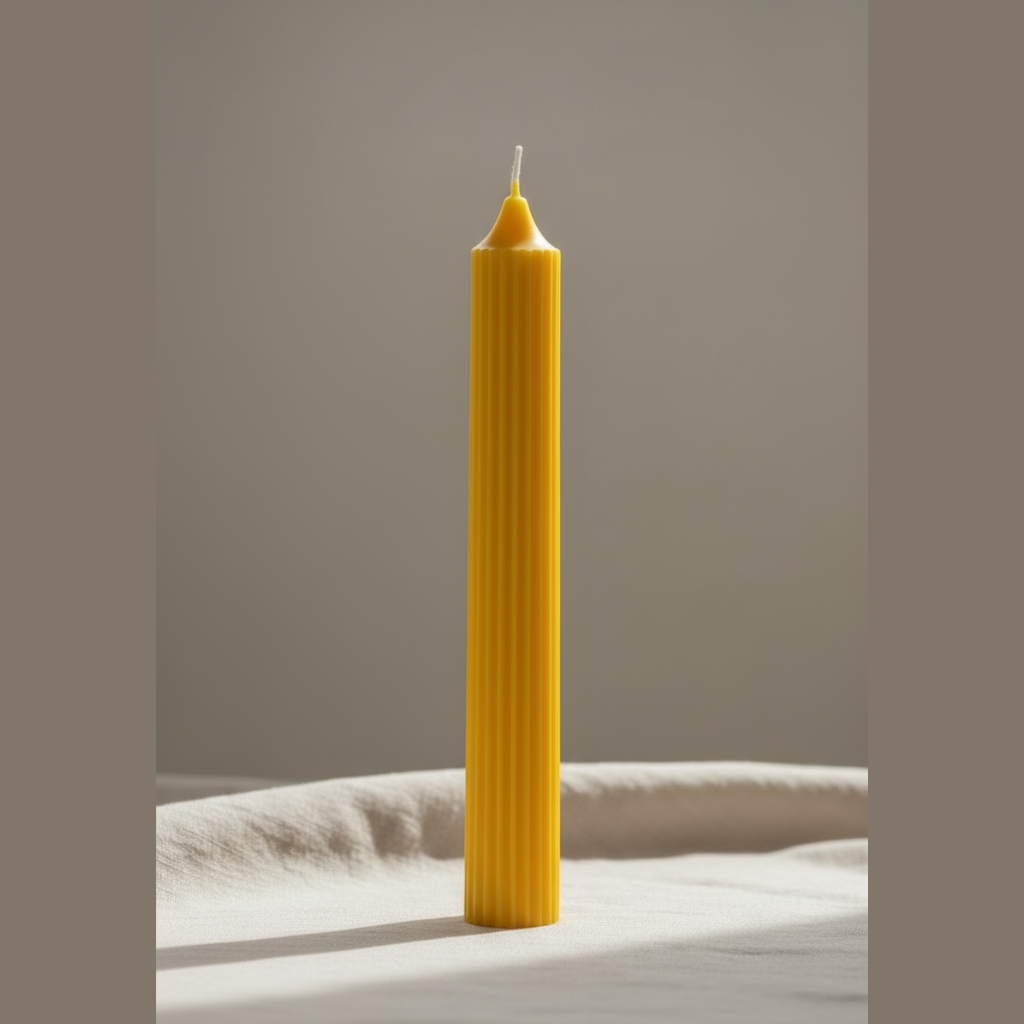 Vela Mística Amarilla 18,5cm - Chakra Plexo Solar | ArteLabella