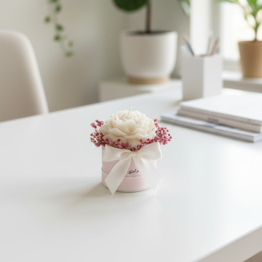 Bouquet Susurro - Rosa de Cera y Flores Secas