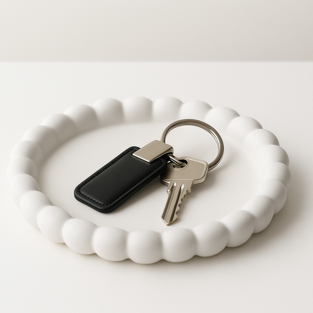 Bandeja Organizadora Blanca Burbuja - Joyero Decorativo