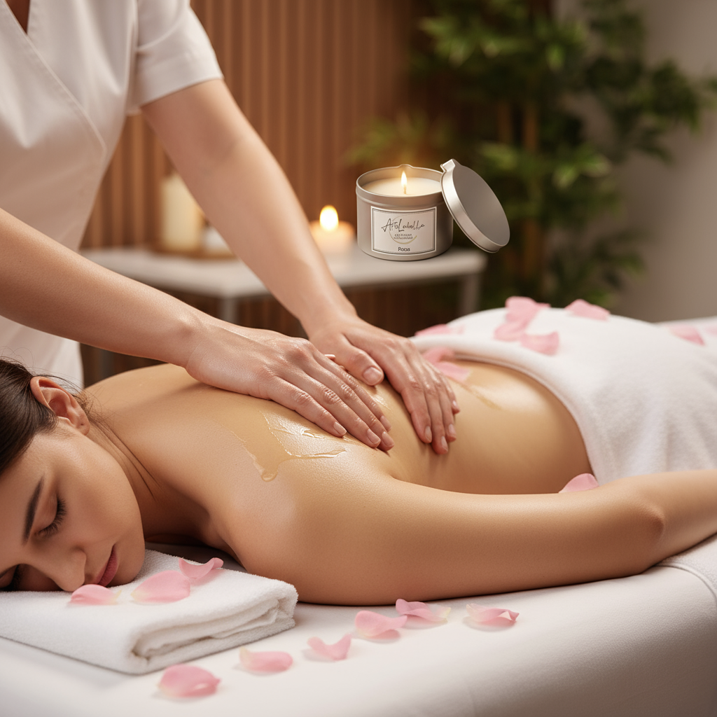 Vela de Masaje de Cera de Soja Natural 250ml