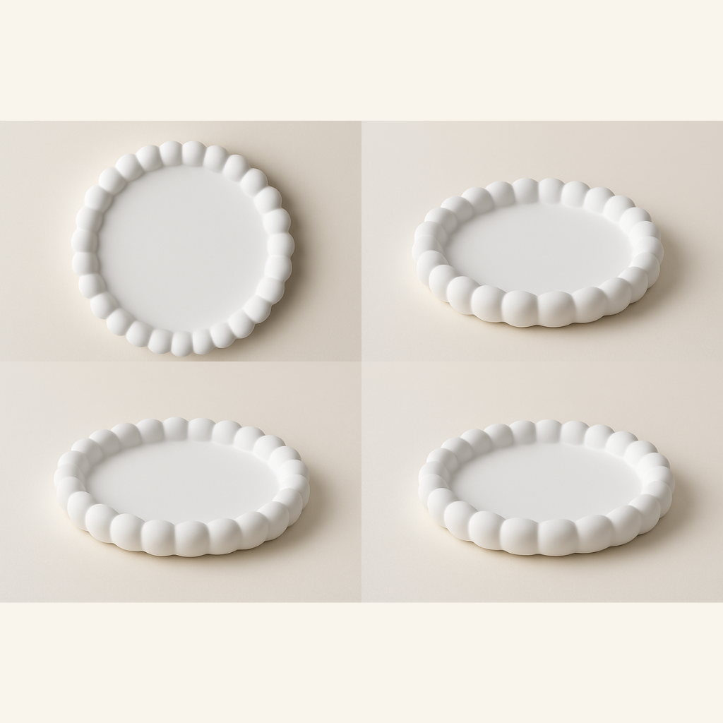 Bandeja Organizadora Blanca Burbuja - Joyero Decorativo