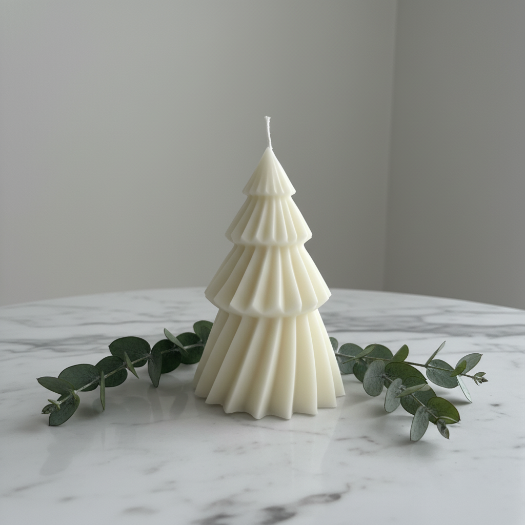 Vela Decorativa Pino Pequeño - Marfil