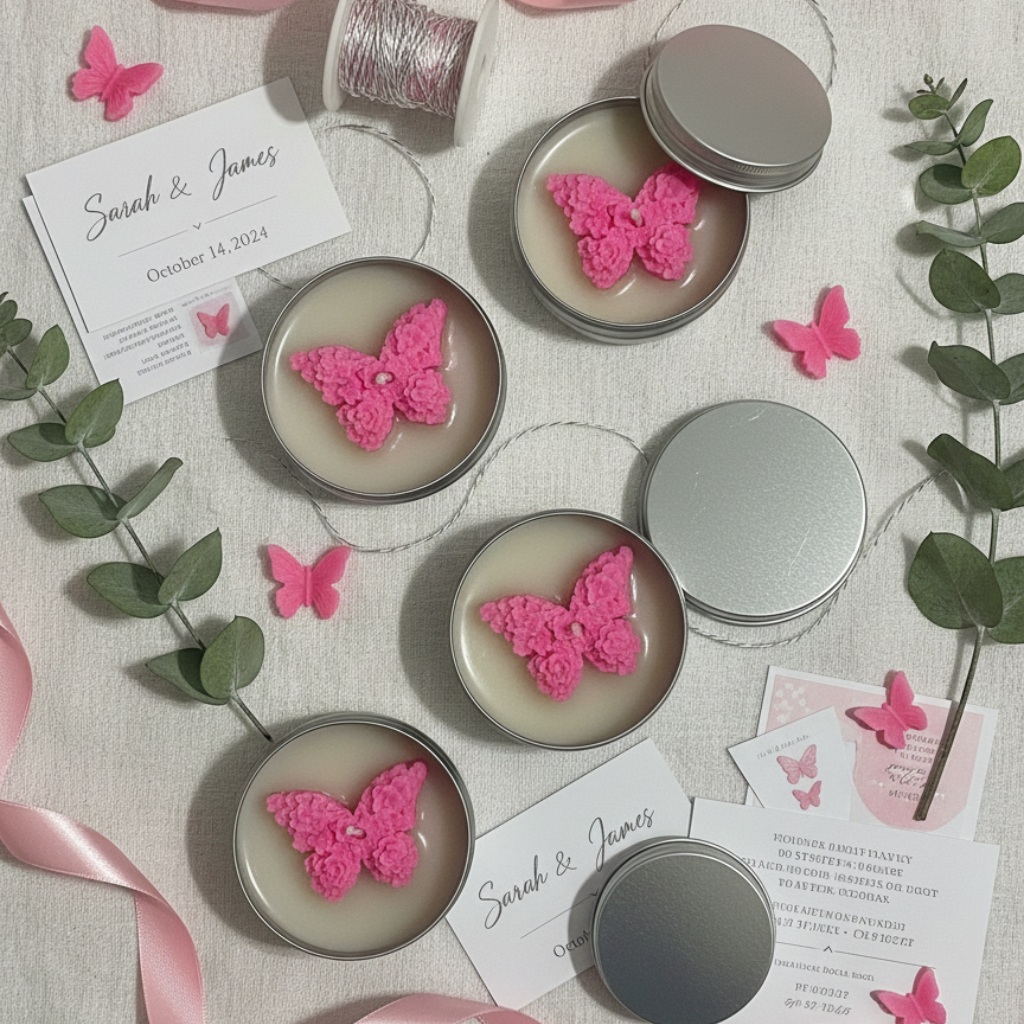 Detalle Boda, Bautizo, Comunión - Vela Mariposa