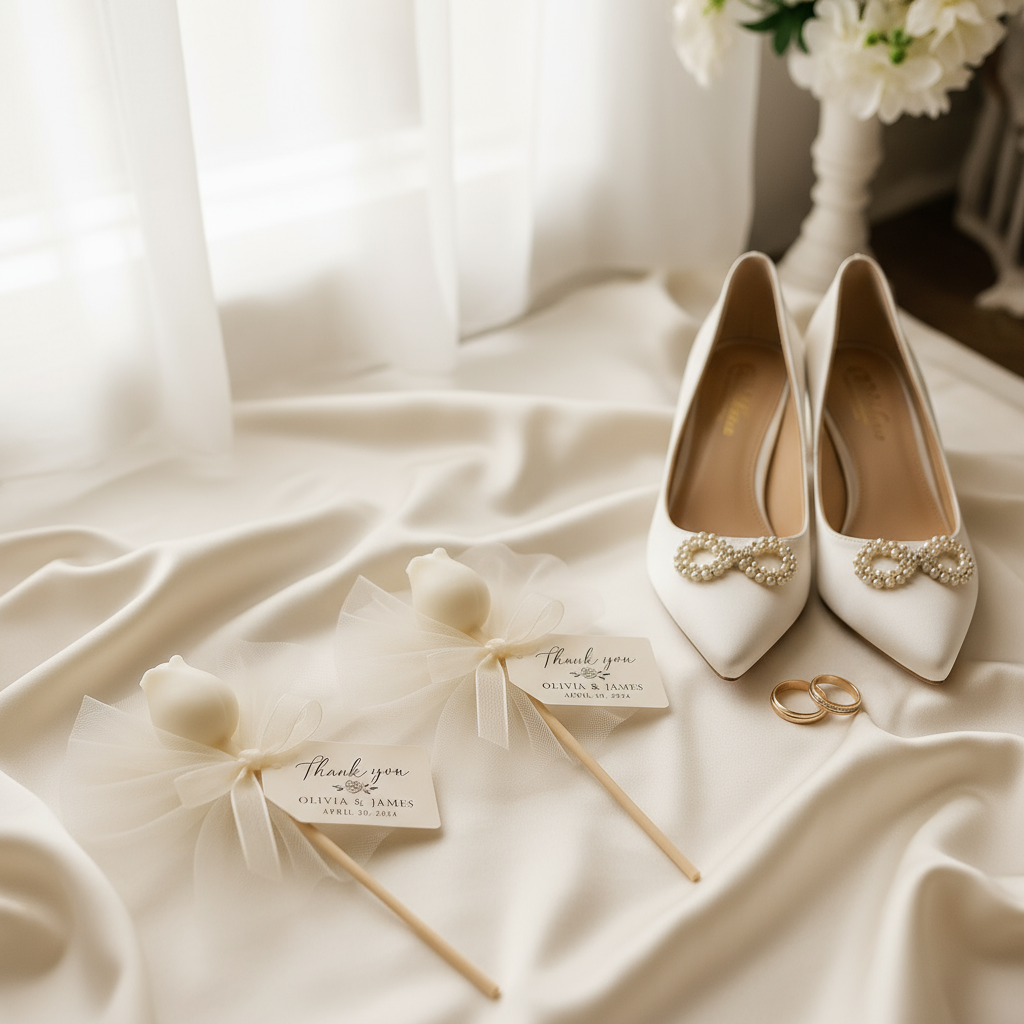 Regalo de Boda - Capullo de Rosa de Cera Blanco